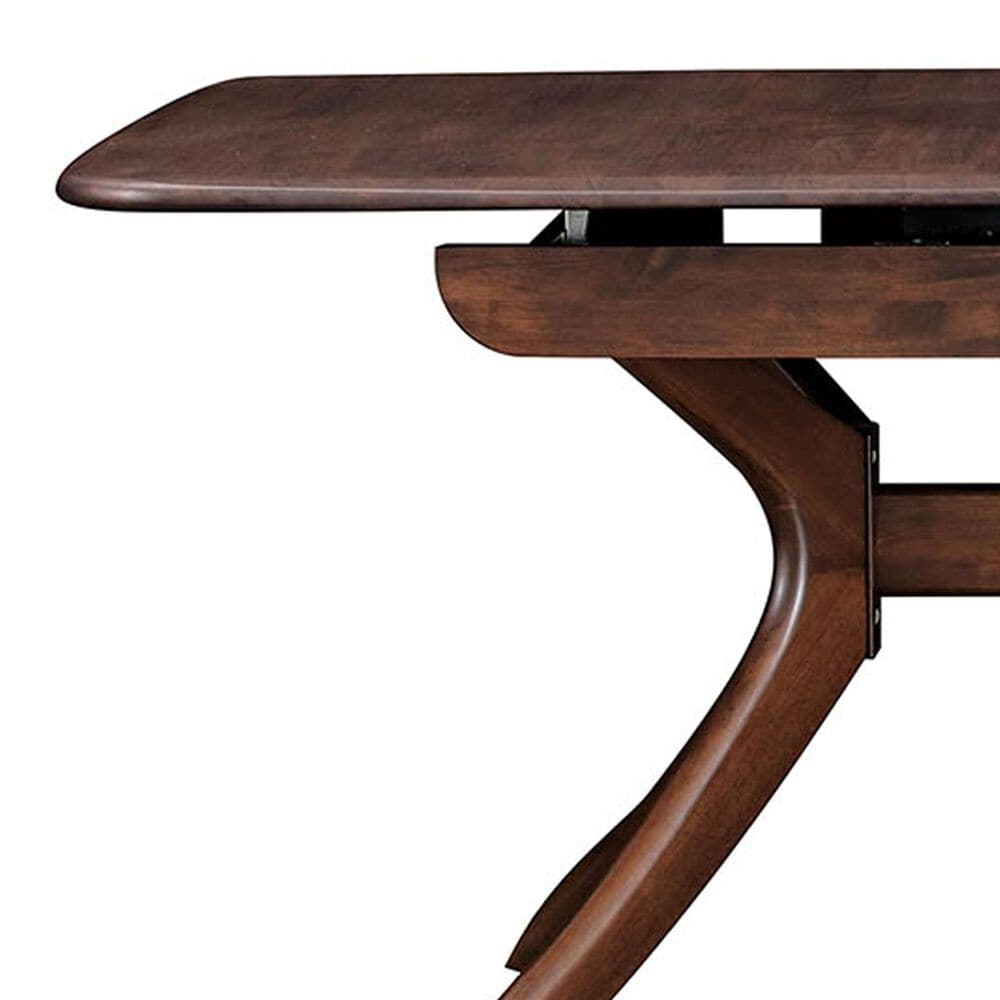 Furniture of America Hadsten and Romont 7-Piece Rectangular Dining Set in Rich Walnut, , large