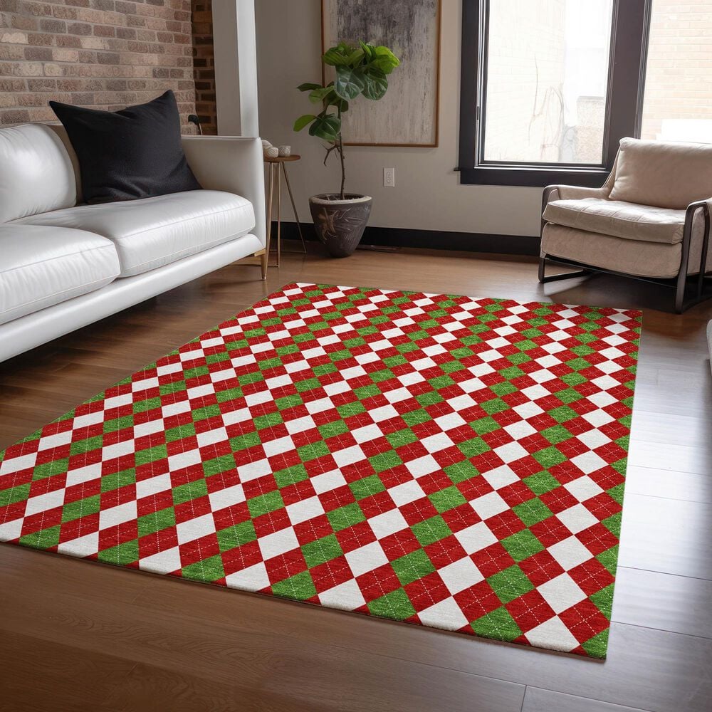 Dalyn Rug Company Wonderland WN20 5&#39; x 7&#39;6&quot; Red Indoor/Outdoor Area Rug, , large