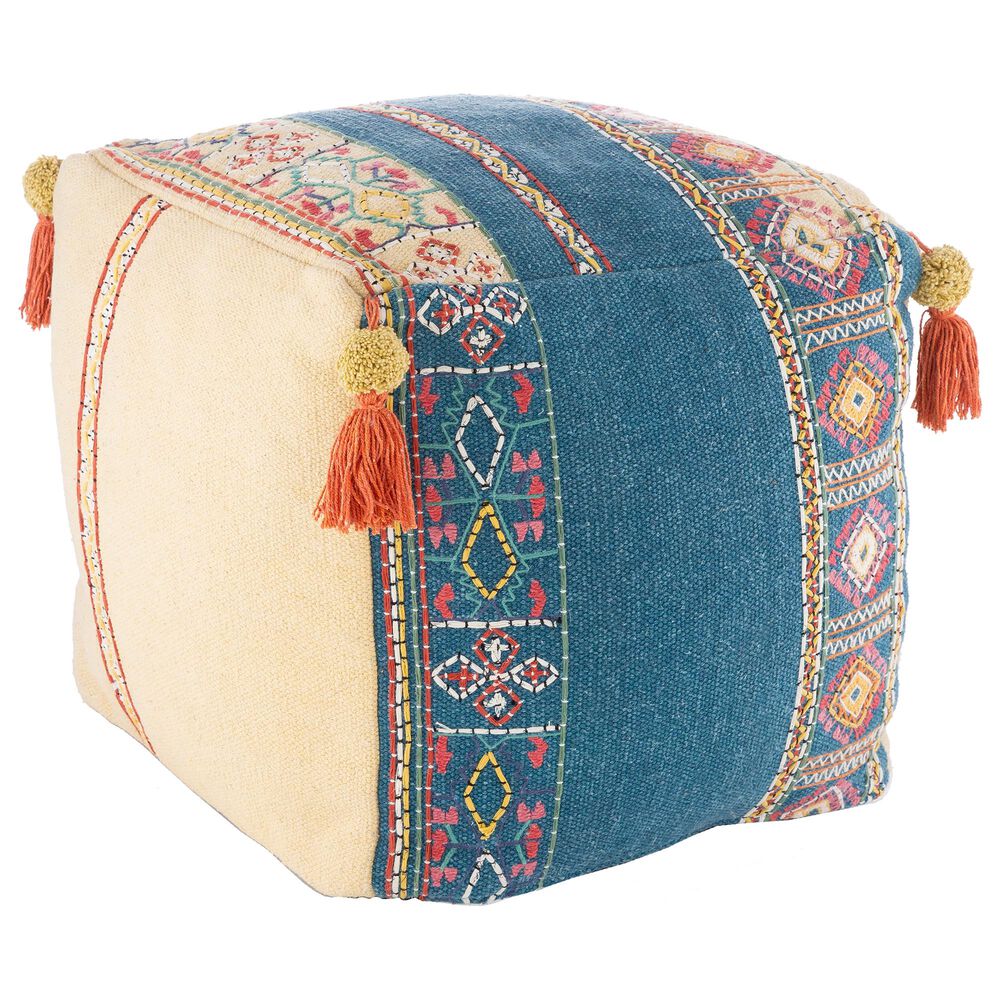 Surya Emilia Pouf in Multi, , large