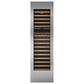 Sub Zero Integrated 30" Wine Storage Door Panel with Tubular Handle in Stainless Steel, , large