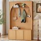 HOMLUX 4-Hook Hall Tree with Entryway Storage Bench in Natural, , large