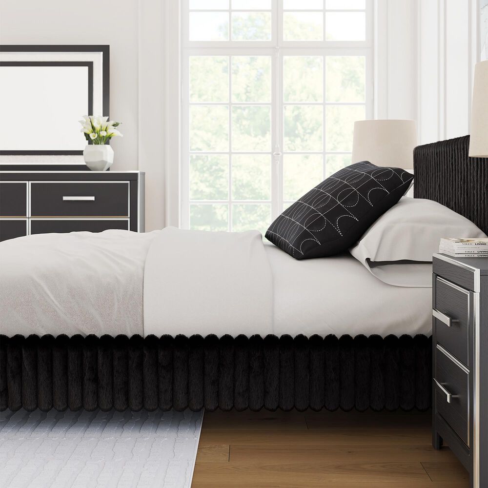 Ashley Zuraleus Queen Upholstered Platform Bed in Black, , large