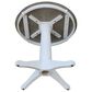 International Concepts Modern Farmhouse Solid Wood Emily 3-Piece Dining Set in White/Heather Gray, , large