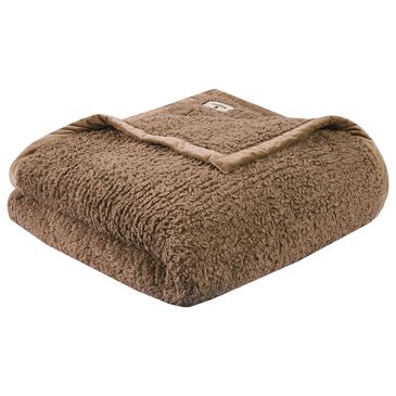 Hampton Park Burlington Twin Blanket in Brown, , large