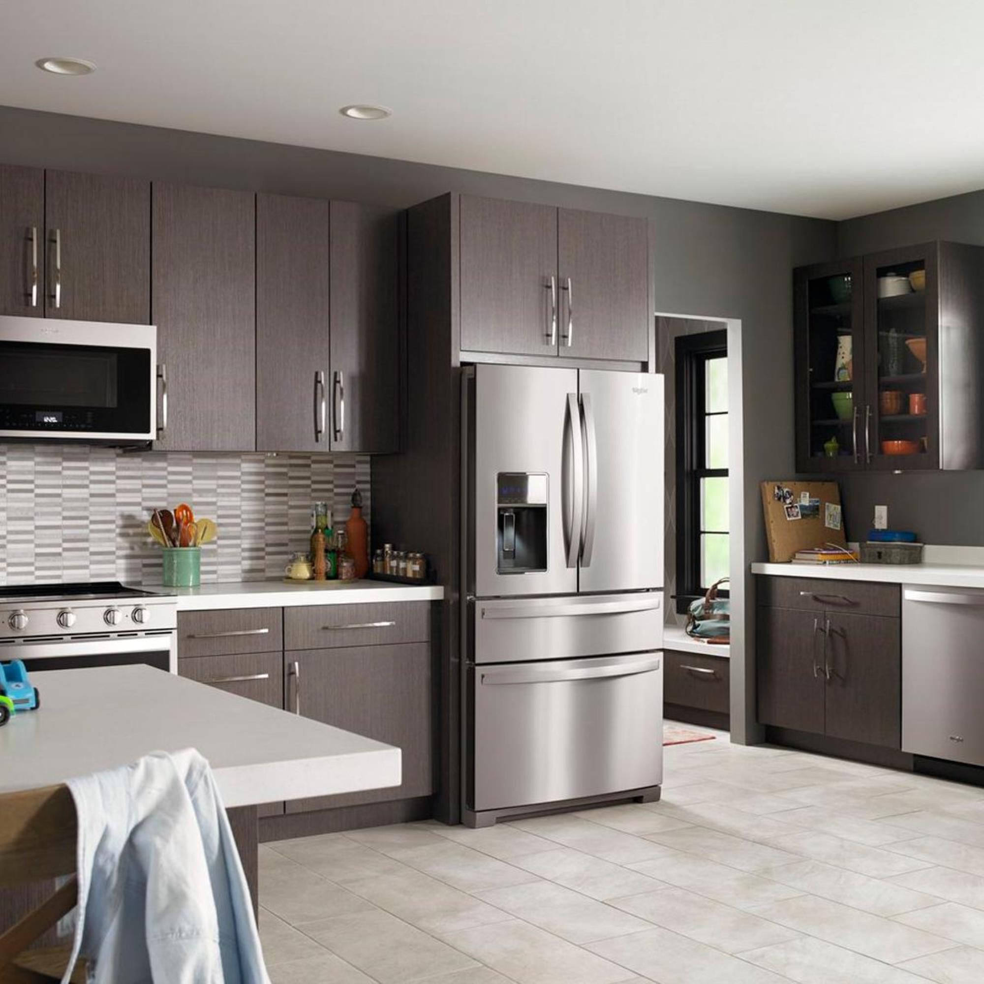 Large stainless steel fridge deals