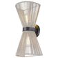 Golden Lighting Avon 2-Light Wall Sconce in Matte Black, , large