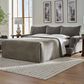 Ashley Tallow Creek Stationary Queen Sleeper Sofa in Shadow Velvet, , large