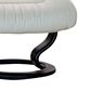 Stressless Medium Chair and Ottoman with Black Classic Base in Paloma Light Grey, , large