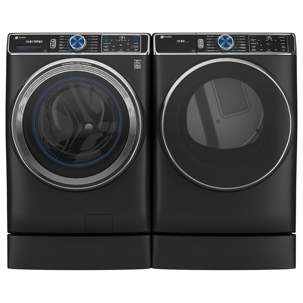 GE Profile 7&quot; Laundry RightHeight Riser in Carbon Graphite, , large