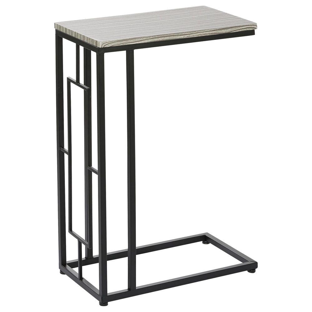 Maple and Jade Contemporary Metal C Table Multi Colored, , large