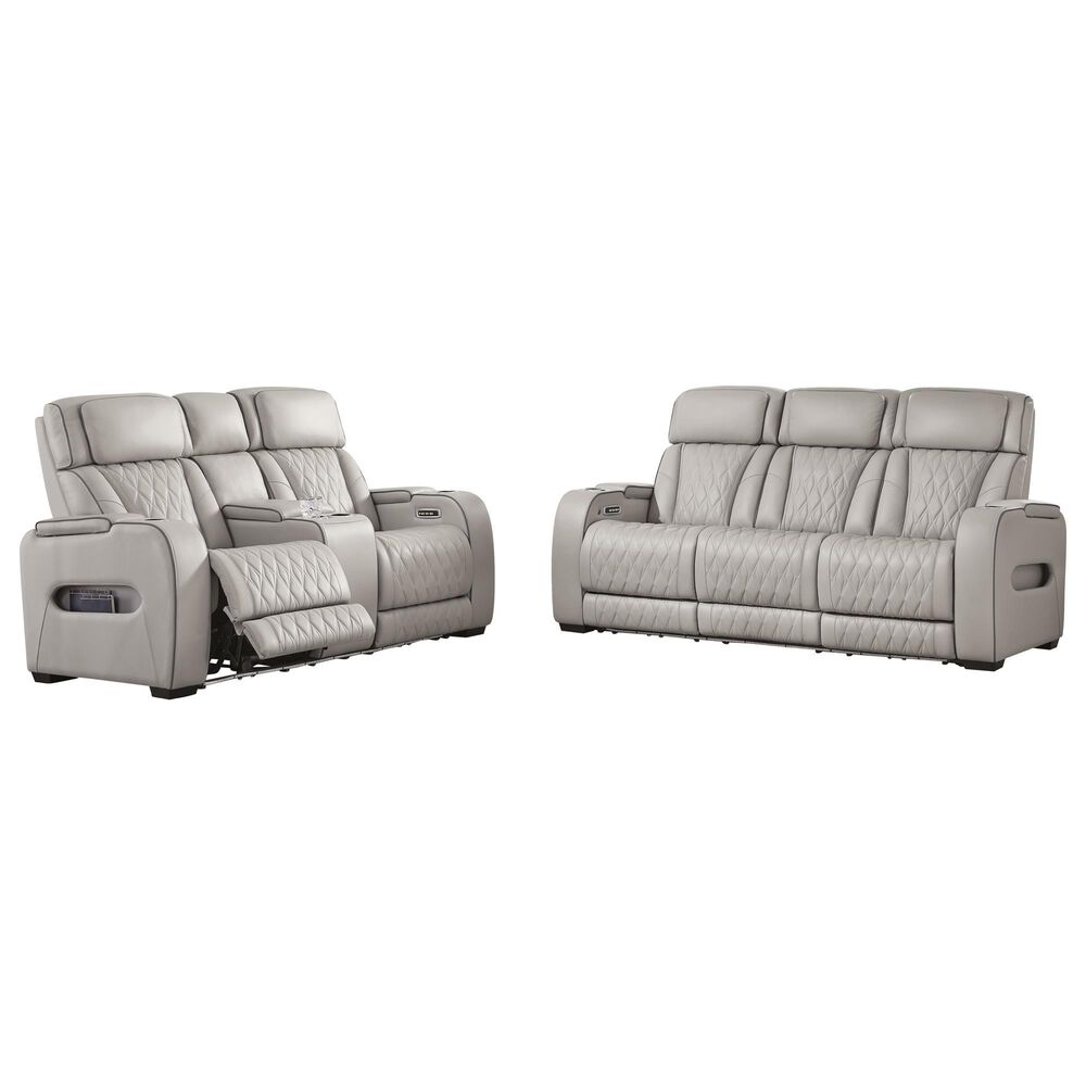 Ashley Boyington 2-Piece Power Reclining Living Room Set in Gray, , large