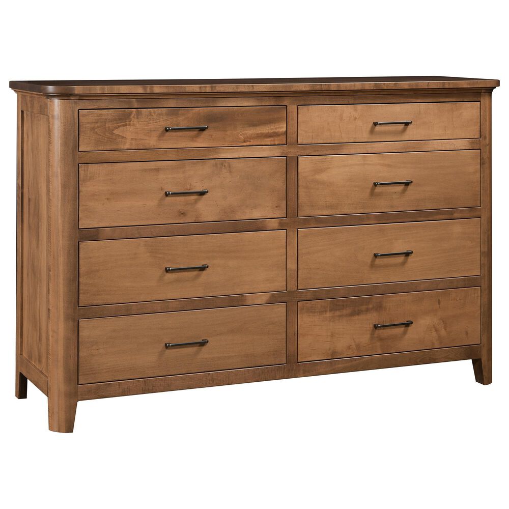 Briarwood Restful Retreat 8 Drawer Dresser and Mirror in Iced Coffee, , large