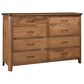 Briarwood Restful Retreat 8 Drawer Dresser and Mirror in Iced Coffee, , large