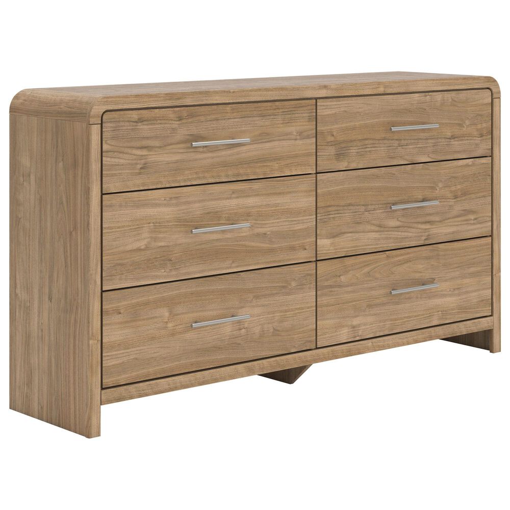 Ashley Gramburg King Platform Bed with Dresser and Two Nightstands in Brown, , large