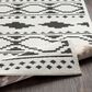 Surya Moroccan Shag MCS-2305 6"7" x 9"6" Black and White Area Rug, , large