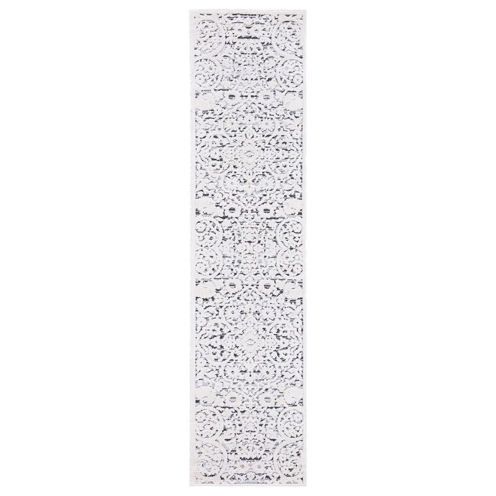 Safavieh Cabana CBN656A 2"2" x 11" Ivory and Grey Indoor/Outdoor Performance Runner, , large