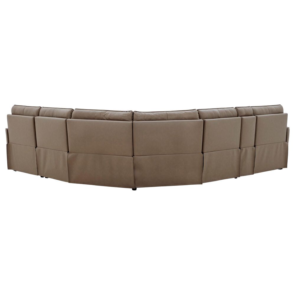 Interlochen 6-Piece Leather Power Reclining Sectional with Power Headrests in Aline Sable, , large