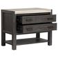 Nicolette Home Plum Creek 2 Drawer Nightstand with Shelf in Ravenwood Black, , large