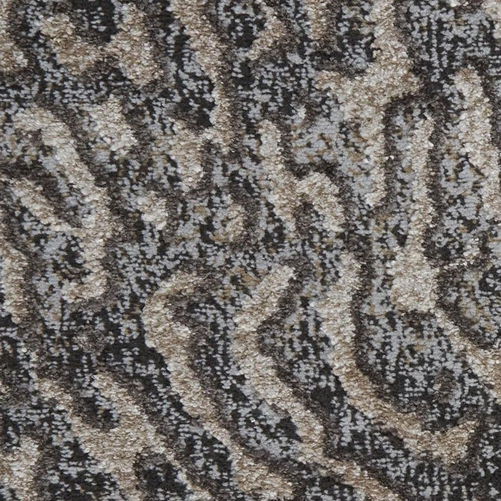 Feizy Rugs Vancouver 10&#39; x 14&#39; Beige and Charcoal Area Rug, , large