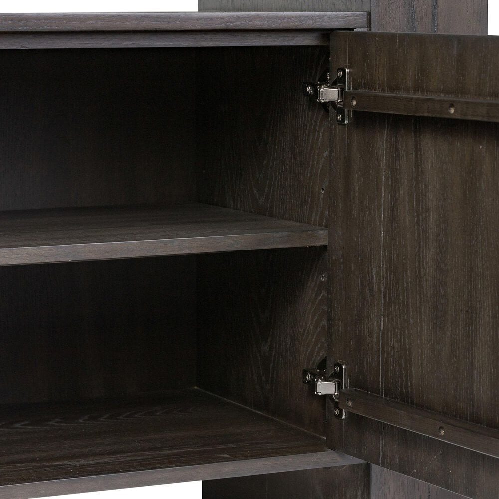 Four Hands Fisher 6-Shelf Bookcase in Smoked Black, , large