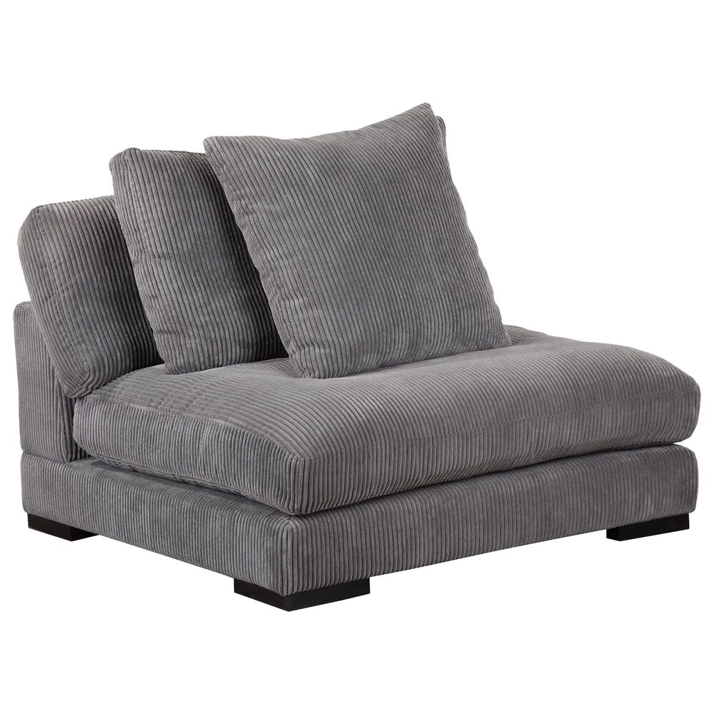 Moe"s Home Collection Tumble Slipper Chair in Charcoal, , large