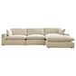 Ashley Elyza 3-Piece Right Facing Sectional with Chaise in Linen, , large