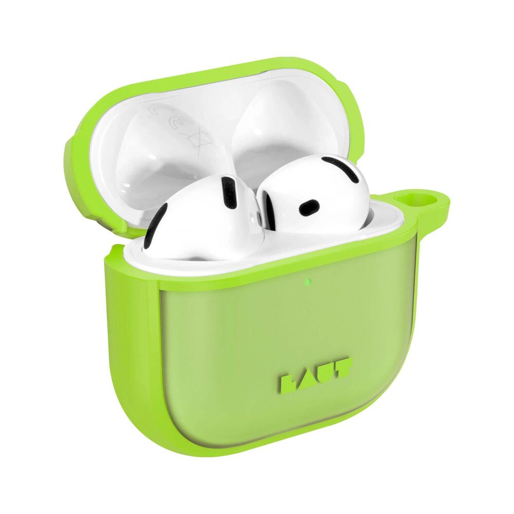 LAUT Huex Protect Case for AirPods 4 in Neon Green, , large