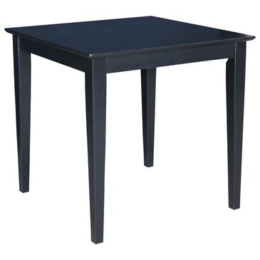 International Concepts Dining Table with Shaker Legs in Black - Table Only, , large
