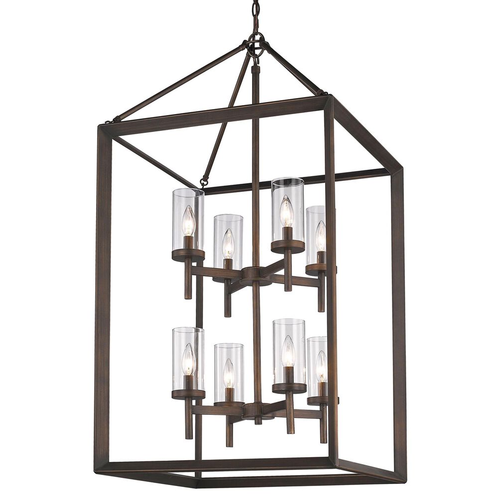 Golden Lighting Smyth 8-Light Pendant in Gunmetal Bronze, , large