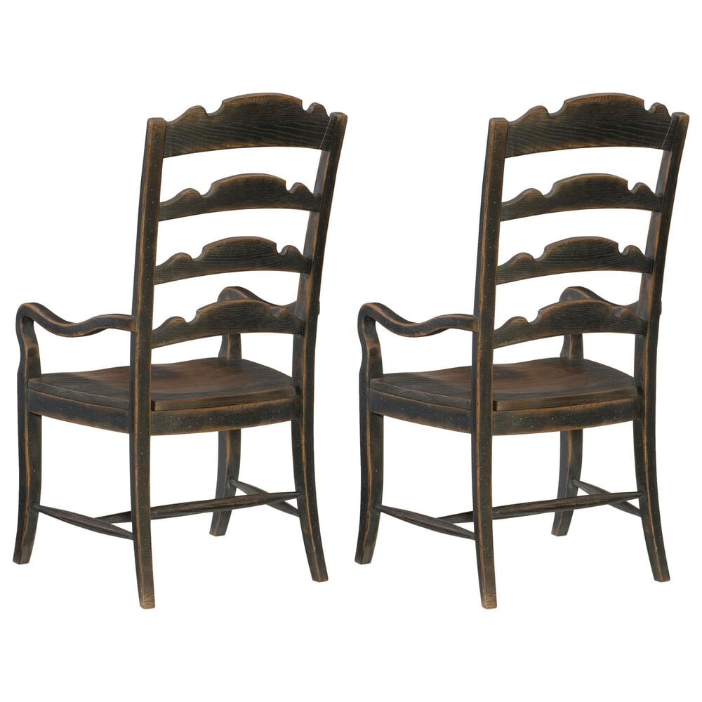 Hooker Furniture Hill Country Arm Chair in Anthracite Black &#40;Set of 2&#41;, , large