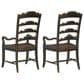 Hooker Furniture Hill Country Arm Chair in Anthracite Black (Set of 2), , large