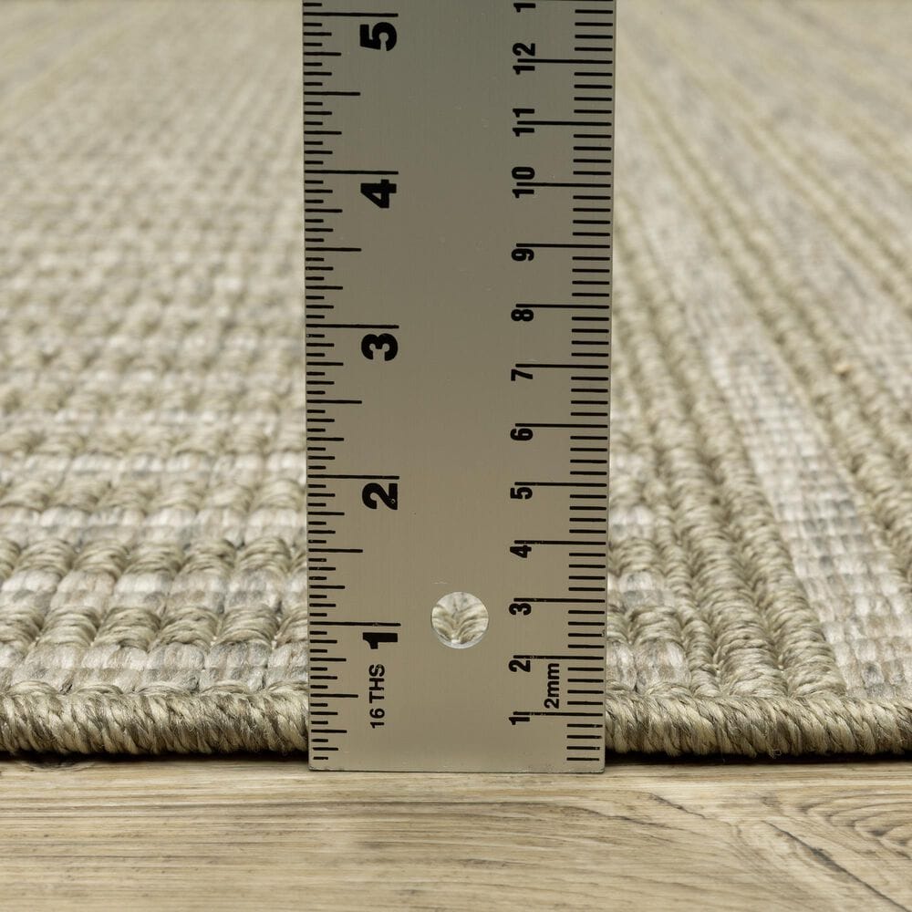 Oriental Weavers Tortuga TR02A 3&#39;3&quot; x 5&#39; Beige and Black Area Rug, , large