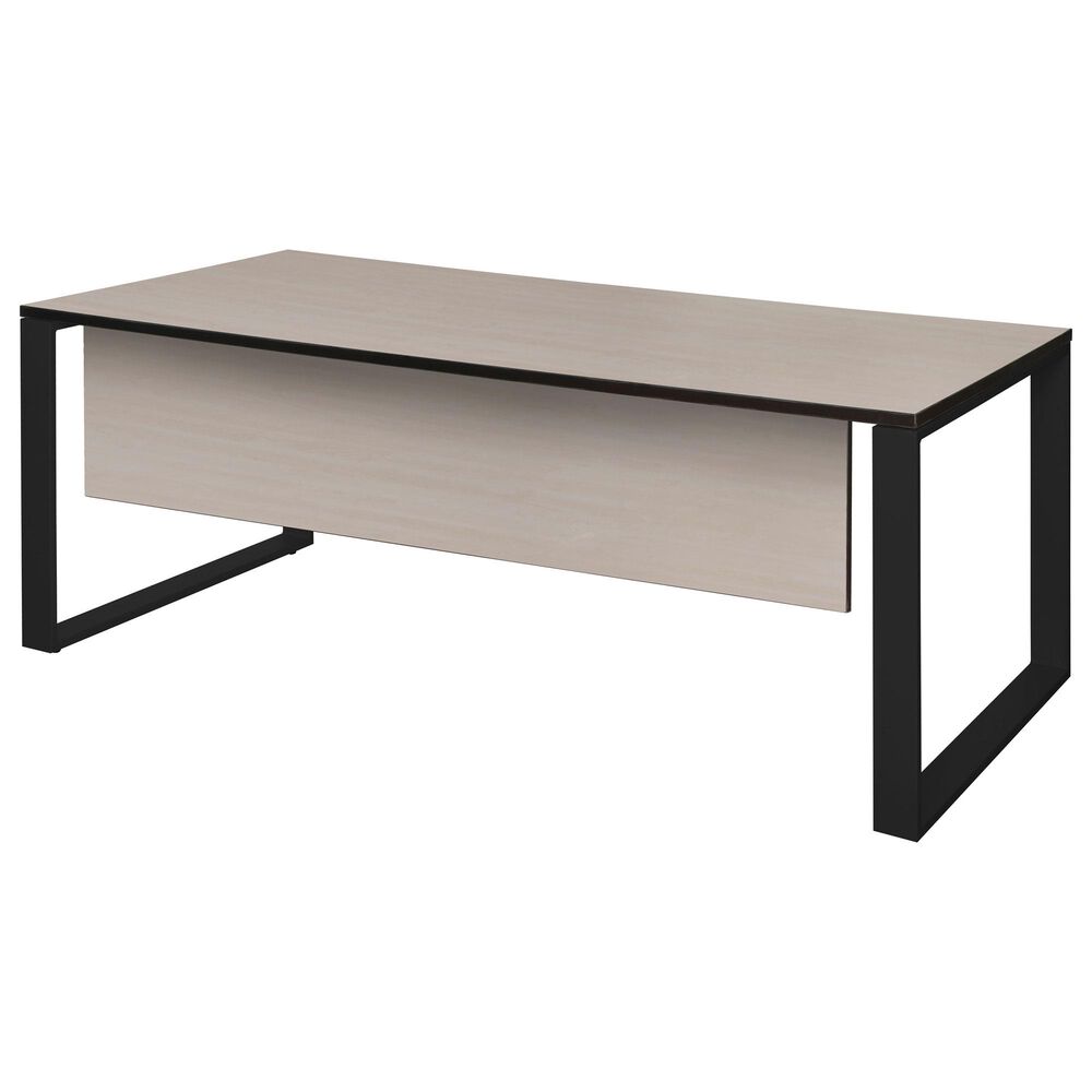 Regency Global Sourcing Structure 66" x 36" Training Table with Panel in Maple/Black, , large