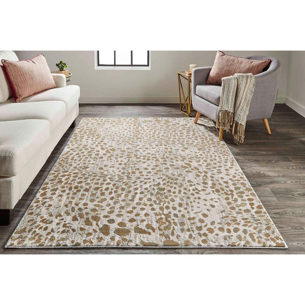 Feizy Waldor Animal Print 10&#39; x 13&#39;2&quot; Beige Area Rug, , large