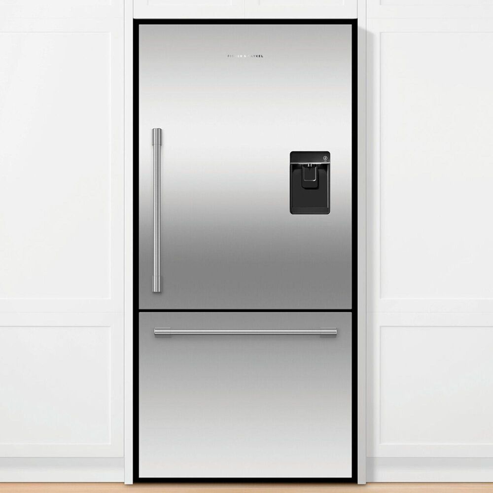 Fisher &amp; Paykel Series 7 17.1 Cu. Ft. Right-Hinge Bottom-Freezer Refrigerator with Ice and Water in Stainless Steel, , large