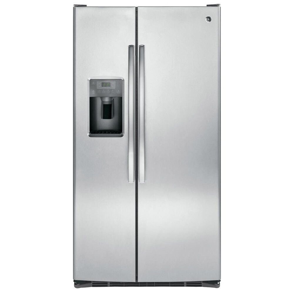 GE Appliances 25.4 Cu. Ft. Side-By-Side Refrigerator, Stainless Steel, large