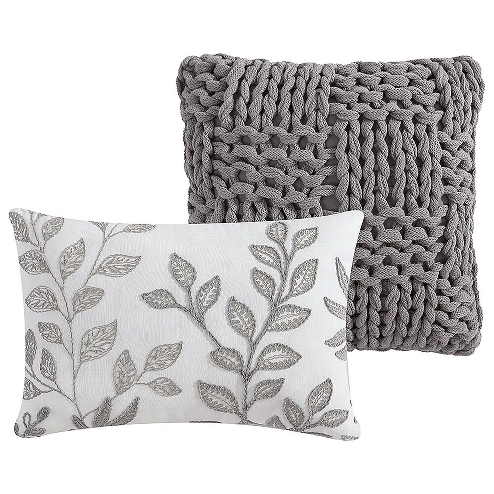 Hallmart Collectibles Impress 5-Piece King Comforter Set in Ivory and Gray, , large