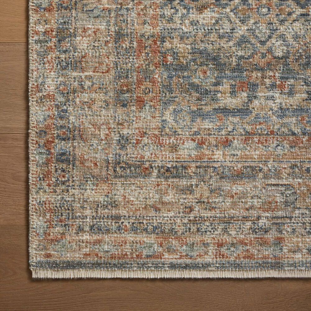 Loloi Heritage 12&#39; Square Blue and Rust Area Rug, , large