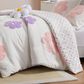 Hampton Park Gracie 4-Piece Full/Queen Comforter Set in White and Purple, , large