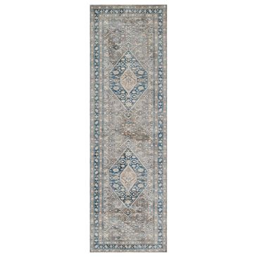 Momeni Izmir IZ-03 2"6" x 8" Blue Runner, , large
