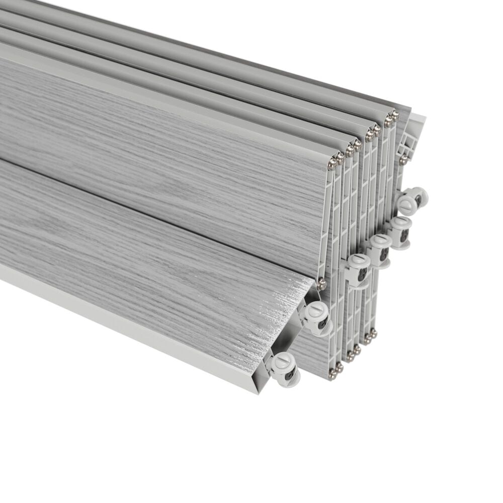 Rta Products Llc Loft Series 48&quot; Premium Double Walled PVC Foldable Accordion Doors in Grey, , large