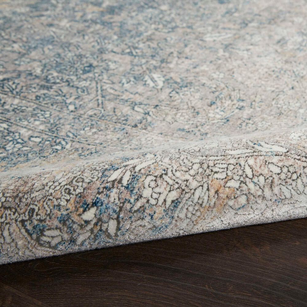 Nourison Starry Nights STN01 5&#39; x 7&#39; Cream and Blue Area Rug, , large