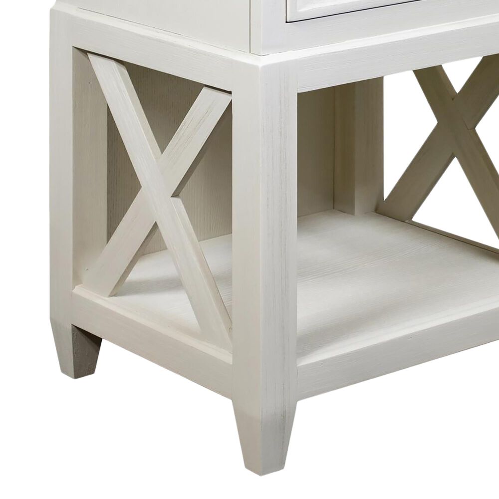 Shannon Hills Osborne 1-Drawer Nightstand in Winter White, , large