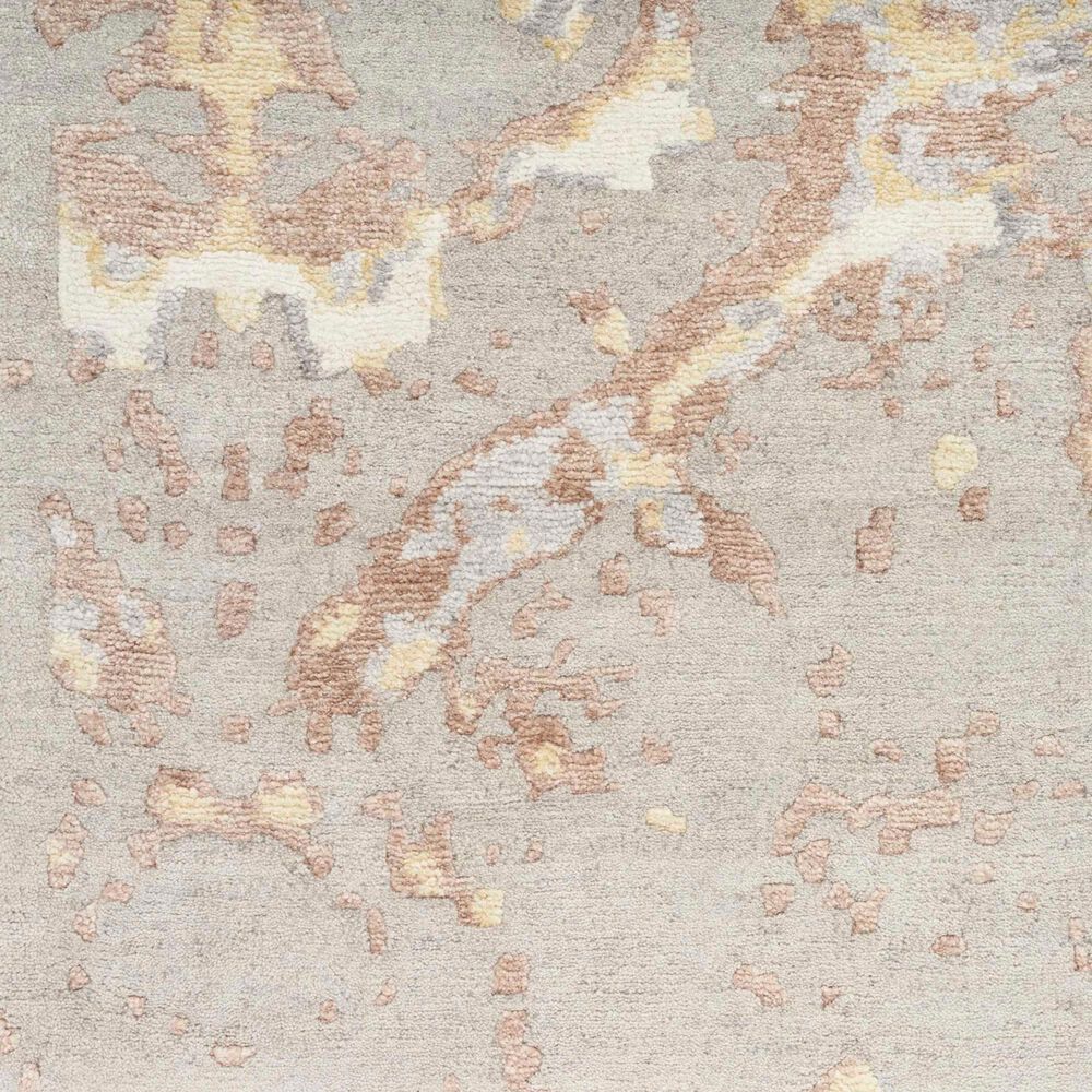 Nourison Silk Shadows SHA20 2&#39; x 3&#39; Silver Area Rug, , large