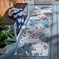 Safavieh Cabana CBN674B 2"2" x 9" Beige and Blue Indoor/Outdoor Performance Runner, , large