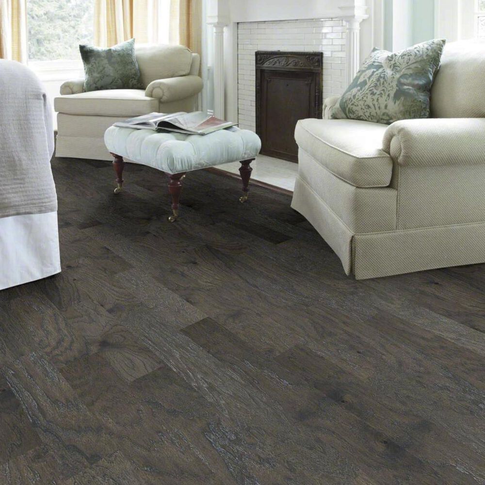 Shaw Fremont Slate Hickory Hand Scraped Hardwood, , large
