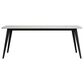 Mayberry Hill Marlene Dining Table with Faux Marble Top in White and Black - Table Only, , large
