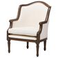 Baxton Studio Charlemagne Accent Chair in Off-White, , large
