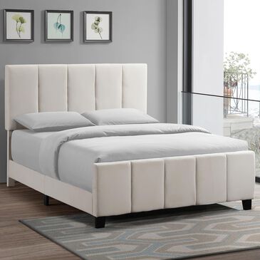 Accentric Approach Queen Panel Bed in White, , large