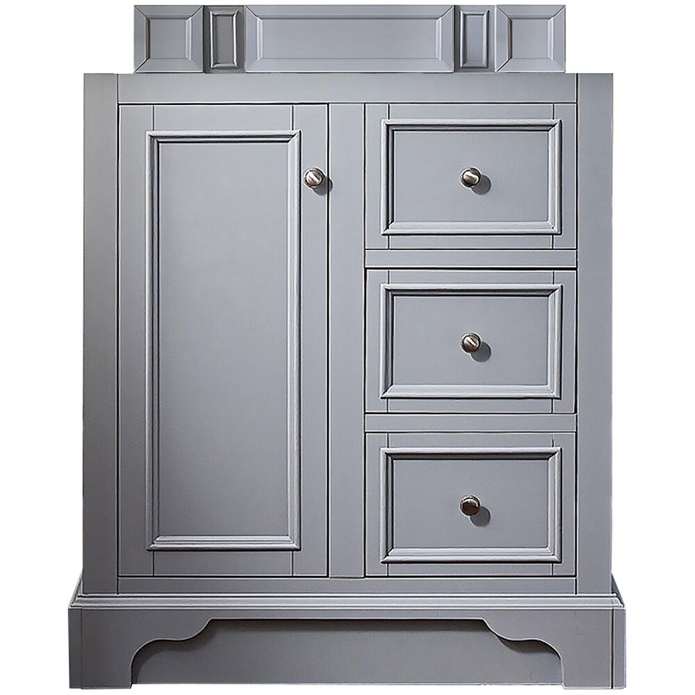 James Martin De Soto 30" Single Bathroom Vanity Cabinet in Silver Gray, , large